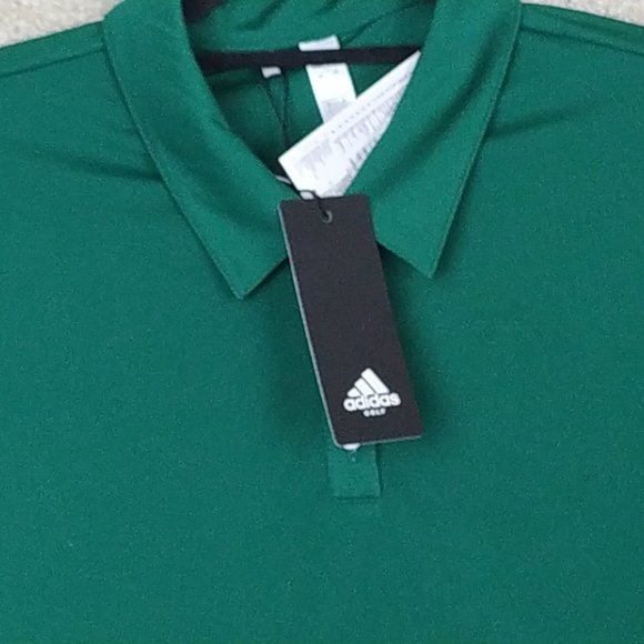 Adidas Golf Ladies Performance Polo Shirt UK Size Large Green Short Sleeve New - Picture 4 of 16